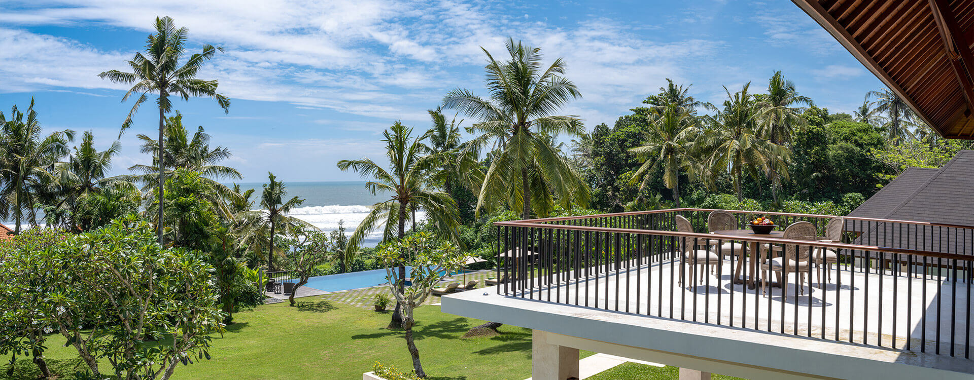 Villa Kailasha - commanding views from balcony