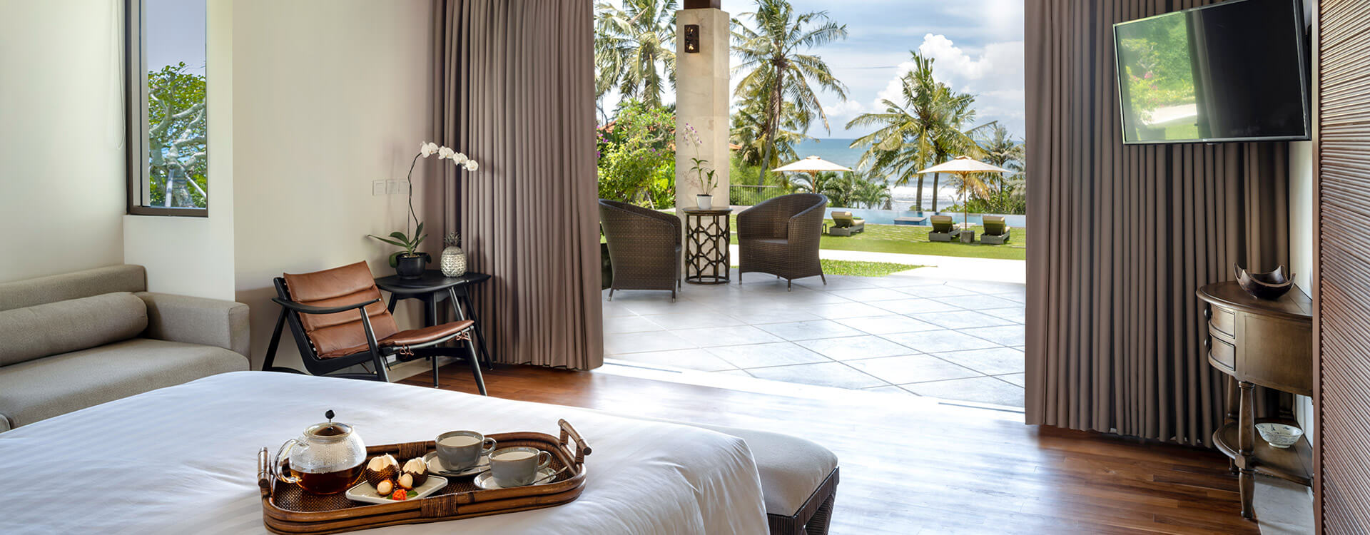 Villa Kailasha - pool view from bedroom